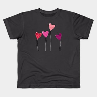 Heart Balloons Kids T-Shirt